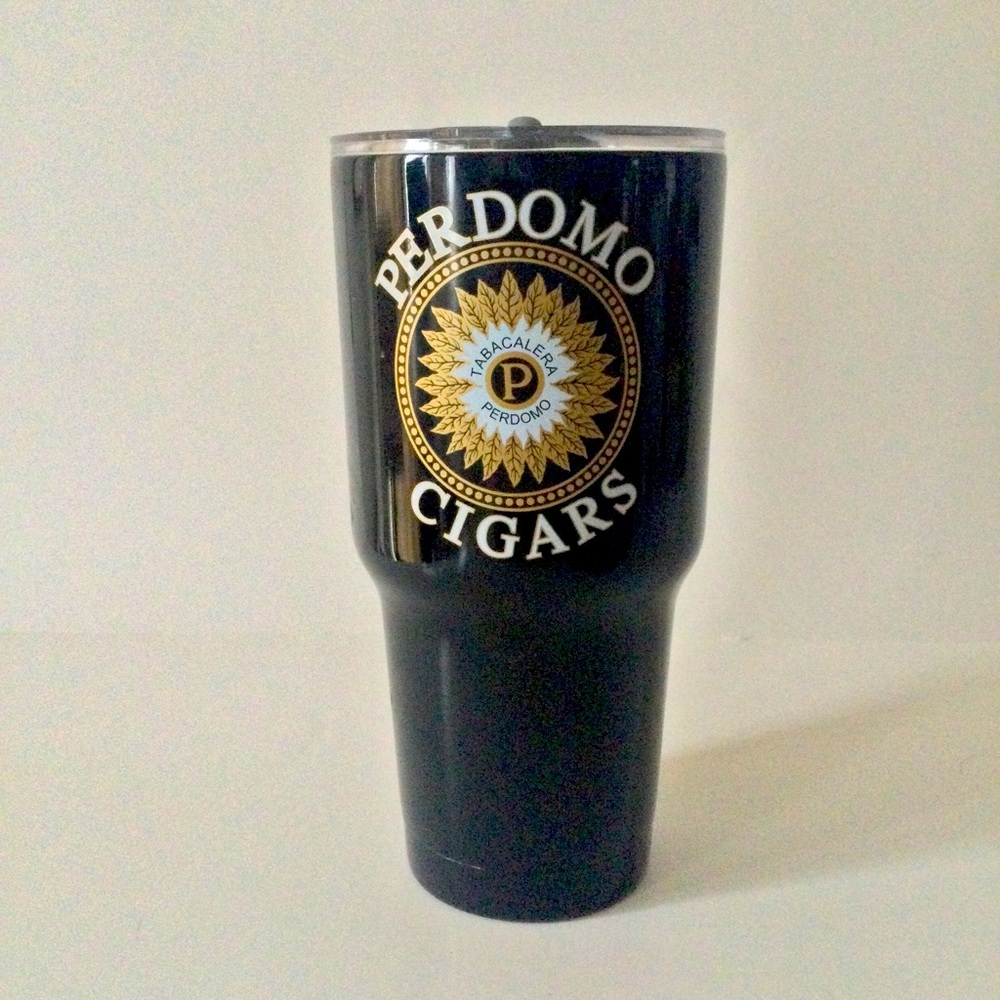Black Perdomo Cigars Stainless Steel Tumbler-30 oz
